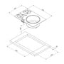 Chrystal PV1360 Stove with Sink 600x420mm Left Sink 2 Burner MT1506622