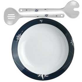 Marine Business Salad Bowl with Serve Cutlery 25cm MT5801212