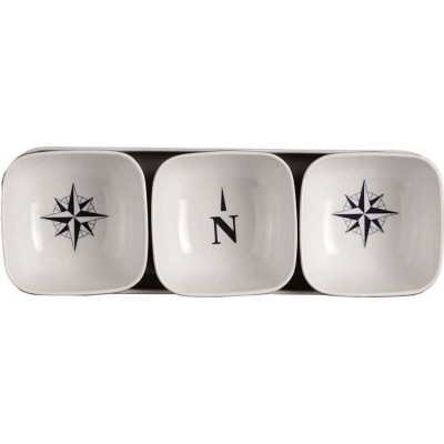 Marine Business Set 3 ciotole snack con sottopiatto 27x9cm Serie Northwind MT5801215-10%