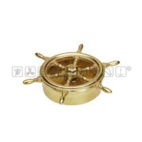 Polished Brass helmann's wheel shaped ashtray 190mm MT5807019