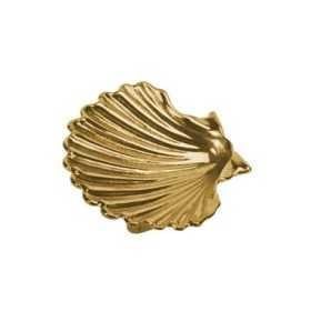 Polished Brass shell-shaped ashtray 100x120mm MT5807032