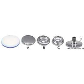 Stainless steel snap fasteners D N20543002729