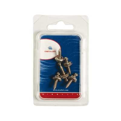 Loxx male self-tapping snap fasteners 5 piece Blister pack OS1044150