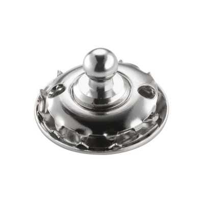 Loxx stainless steel male snap fasteners with knurled ring 100 piece pack OS1044410