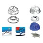 Perfix snap fastener Blue colour 100 piece pack OS1044602