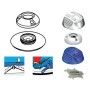 Perfix female snap fastener for fabric White colour OS1044801