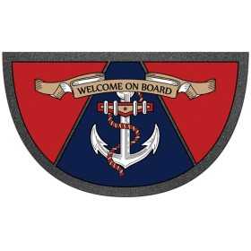 Anchor Antiskid semi-circular doormat 40x68cm OS2390905