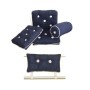 Cuscino in Cotone Impermeabile Tipo con Schienale 430x750mm Blu OS2443021-18%