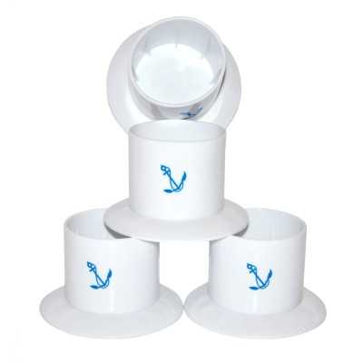 Portabicchieri PVC a ventosa Bianco Cf 4 pz OS4827010-0%