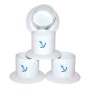 Portabicchieri PVC a ventosa Bianco Cf 4 pz OS4827010-0%