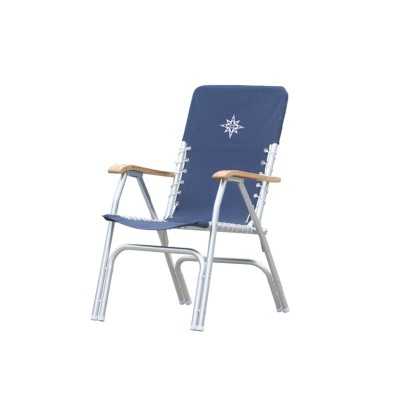 Sedia pieghevole in alluminio 58x71xh91/40 Colore blu OS4835305-18%
