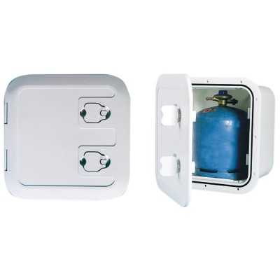 Plastic locker suitable for gas cylinder includes vent Front 370x370mm OS5025200