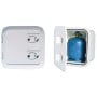 Plastic locker suitable for gas cylinder includes vent Front 370x370mm OS5025200