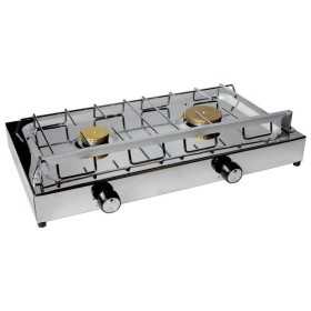 Fornello a due fuochi SMEV in acciaio inox lucidato a specchio 50x31x10cm OS5028100-28%