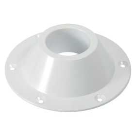 White painted aluminium support for table legs 60mm OS4841613