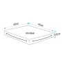 Cuscino galleggiante singolo blu 40x40cm LZ11515-10%