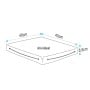 Cuscino galleggiante singolo bianco 40x40cm LZ11511-10%