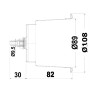 Portabicchieri in acciaio inox Delux con drenaggio 68mm OS4843001-0%