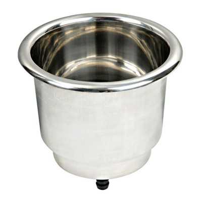 Portabicchieri in acciaio inox Delux con drenaggio 68mm OS4843001-0%