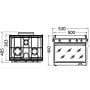 TECHIMPEX TOPTHREE Kitchen with oven 3 Burners OS5038000