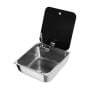 Sink with tinted glass lid 325x350mm OS5018745