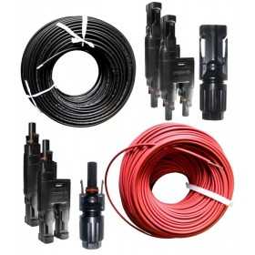 Kit di connessione MC4 Cavo 6mmq x 3 Pannello Solare CB307KITCONN3C10MT-0%