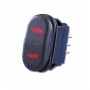 Pulsante con Spia x Pannelli elettrici 2LED 12V 15A 5 Terminali On-Off-On MT2100862-5%
