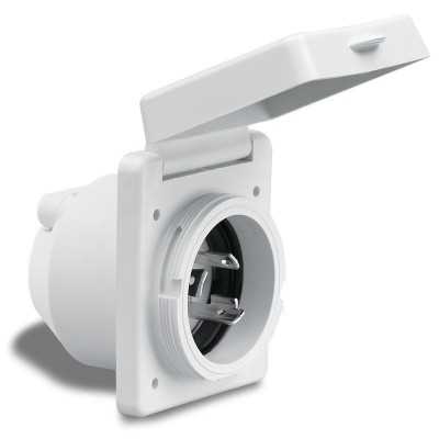 Marinco Recessed Square Male socket 16A 220V MT2106430