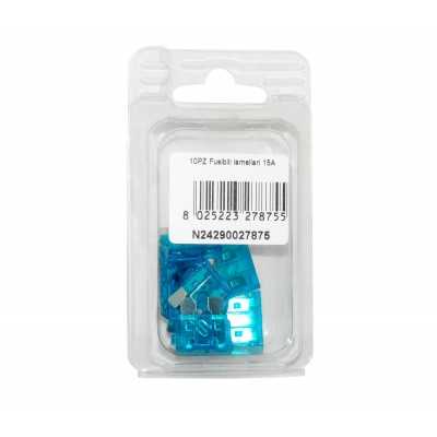 Kit 10 Fusibili lamellari 15A per Auto Camper Moto Scooter N24290027875-0%