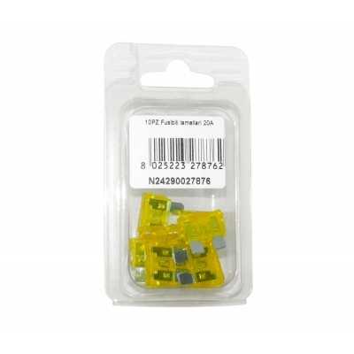 Set 10 Blade Fuses 20A for Auto Camper Van Motorcycles Scooters N24290027876