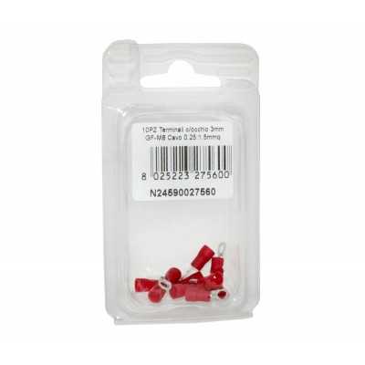 RF-M3 Red terminal with eye for copper cable 0.25:1.5mmq 10PCS N24590027560
