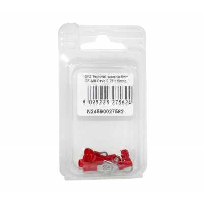 RF-M5 Red terminal with eye for copper cable 0.25:1.5mmq 10PCS N24590027562