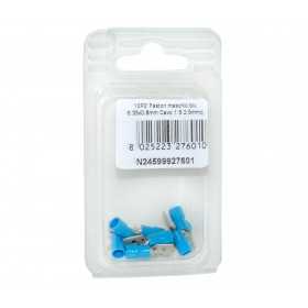Faston blue male connector Tab 6.35x0,8mm Cable 1.5:2.5sqmm 10pcs N24599927601