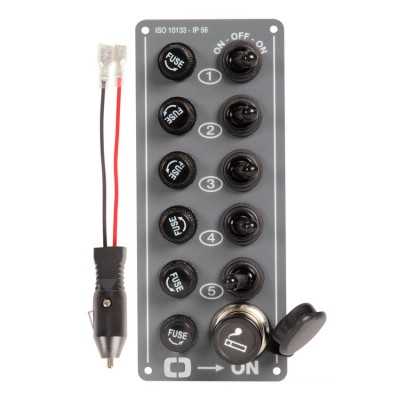 Electric control panel 5 switches + lighter plug N50423701116