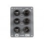 Mini 3-Switch Electric Control Panel ON-OFF-ON IP56 90x70mm N50423701117