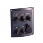 Switch panel 12V 10A 5 Switches + Cigarette lighter Black 110x125mm N50423727737