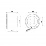 Contenitore per staccabatteria Incasso 70mm Abs bianco N50620701000-5%