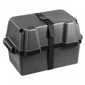Battery Box up to 80Ah 34x23xh25cm ABS Black N51120503500
