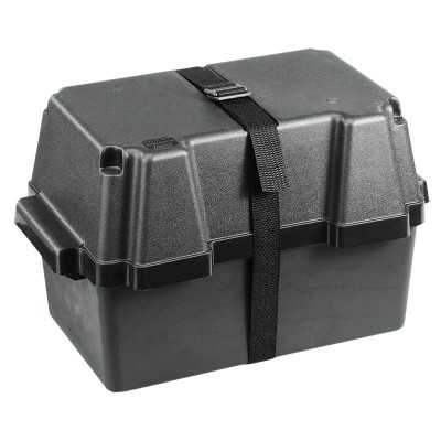 Battery Box up to 80Ah 34x23xh25cm ABS Black N51120503500
