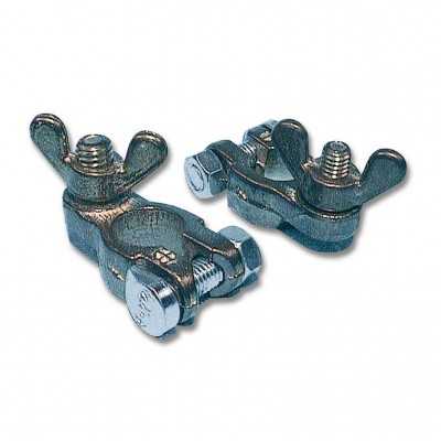 Pair of Brass battery clamps positive and negative N51420001138