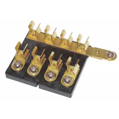 Morsettiera portafusibili 4 posti per fusibili in vetro 6,3 x 32mm 20A N51424927450-10%