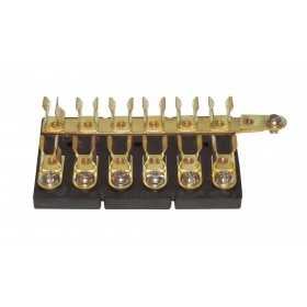 Morsettiera portafusibili 6 posti per fusibili in vetro 6,3 x 32mm 20A N51424927451-10%