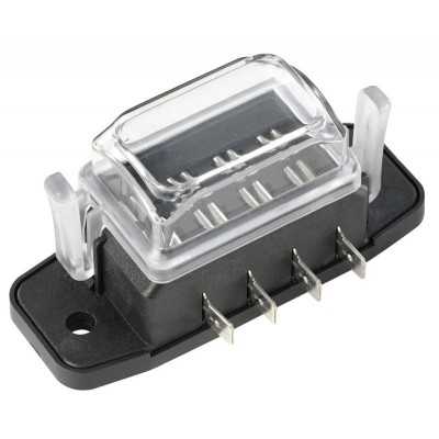 Watertight blade fuse holder box 4 housings OS1410031