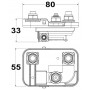 Power distribution fuse box for Mega fuse OS1410038