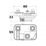 Power distribution fuse box for Mega fuse OS1410038