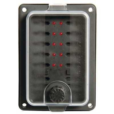 Waterproof blade fuse holder box 10 seats 125x90mm OS1410065