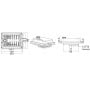 Waterproof blade fuse holder box 10 seats 125x90mm OS1410065