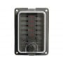 Waterproof blade fuse holder box 10 seats 125x90mm OS1410065
