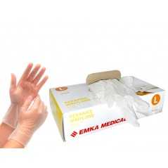 Guanti in Vinile Monouso Taglia L Medici e DPI Certificati CE2777 EMKA 100pz N71547617583-40.4%
