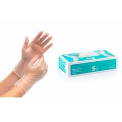 Guanti in Vinile Monouso Taglia S Categoria I Resistenti Senza polvere 100Pz N71547617571-40.4%